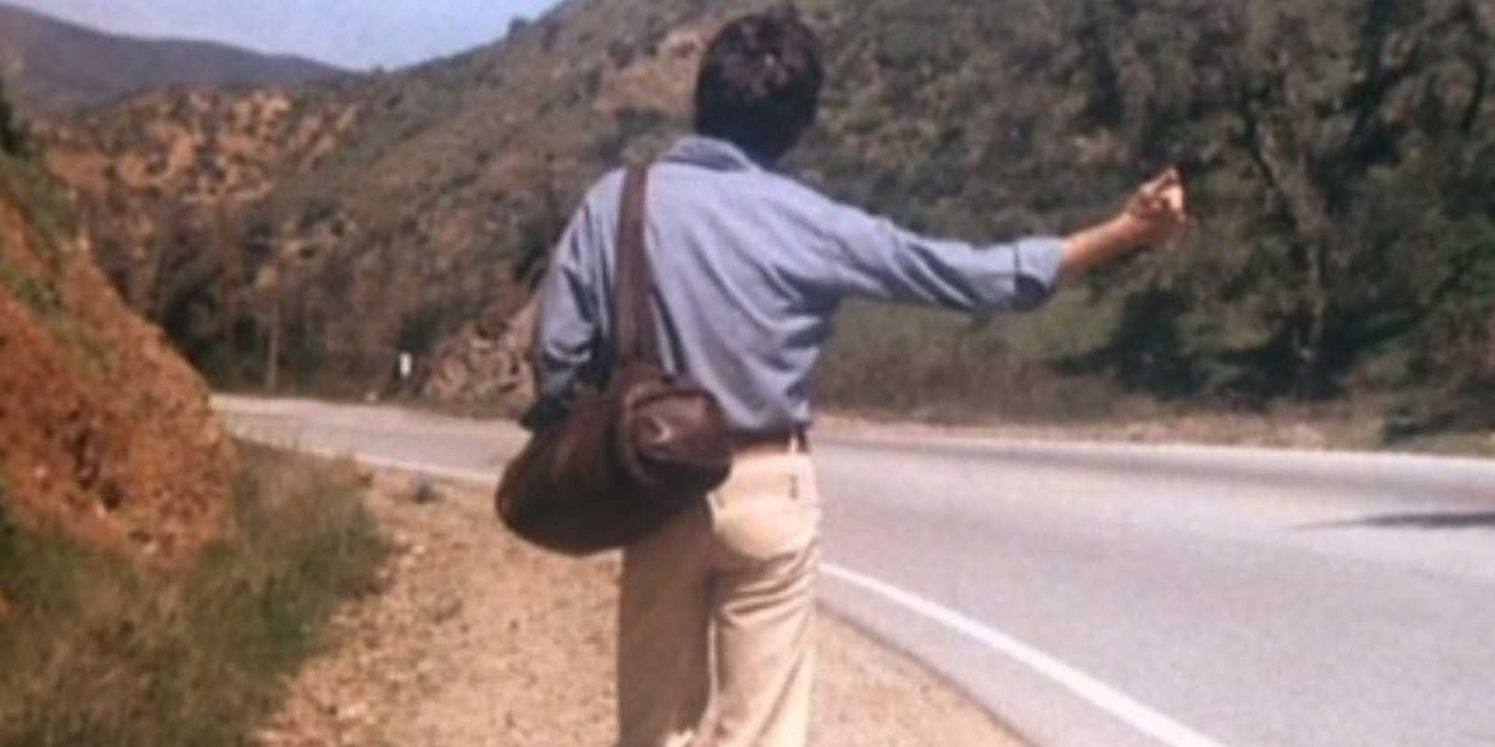 Bruce Banner hitchhiking in The Incredible Hulk