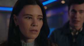 Meredith Garretson looking surprised as Kate in Resident Alien