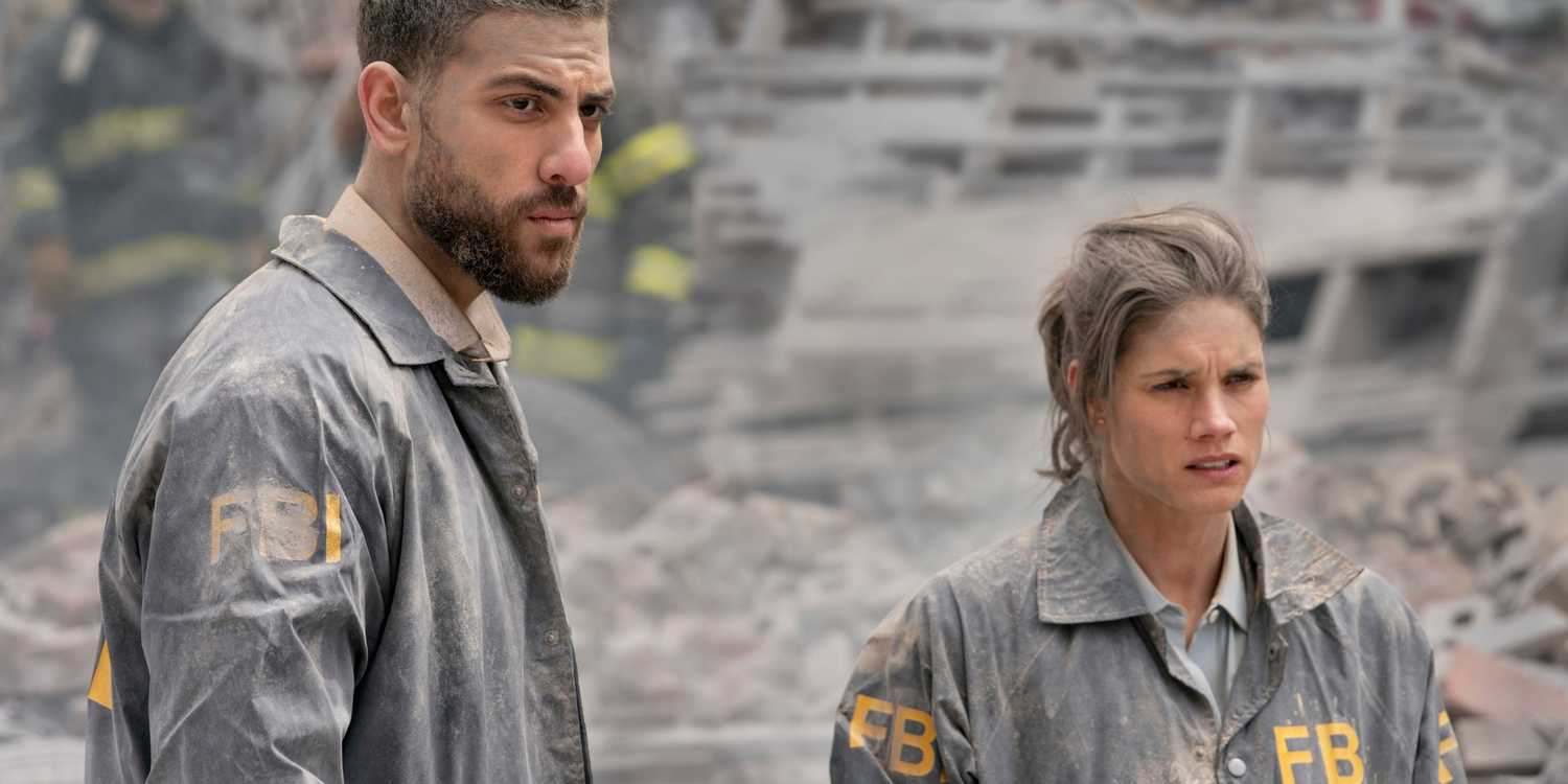 FBI Maggie and OA in gray FBI jackets