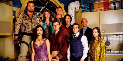 The main cast of Firefly TV show