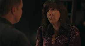 Heather talking to Harry in Resident Alien