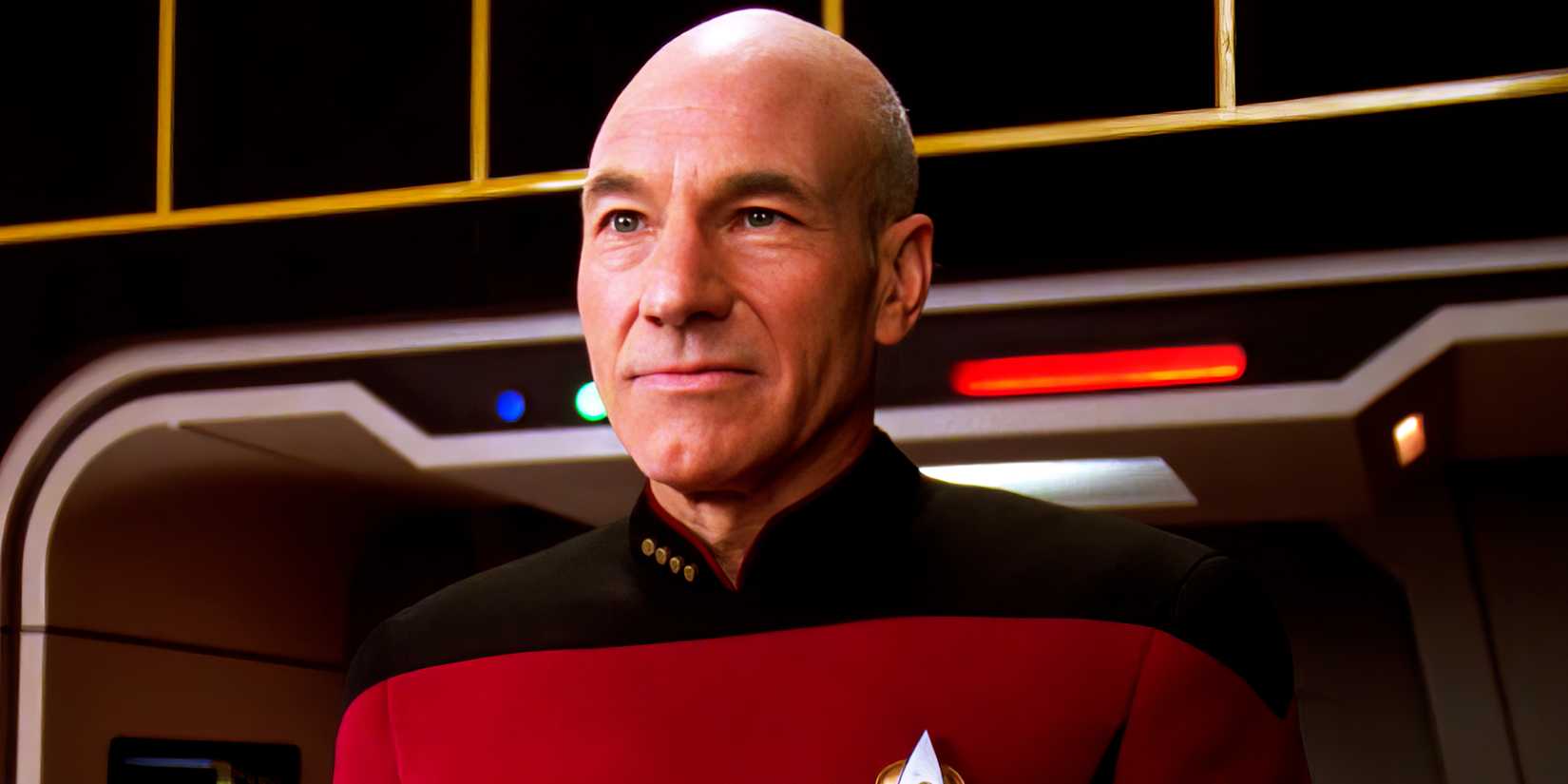 Patrick Stewart como Capitão Jean-Luc Picard em Star Trek: The Next Generation