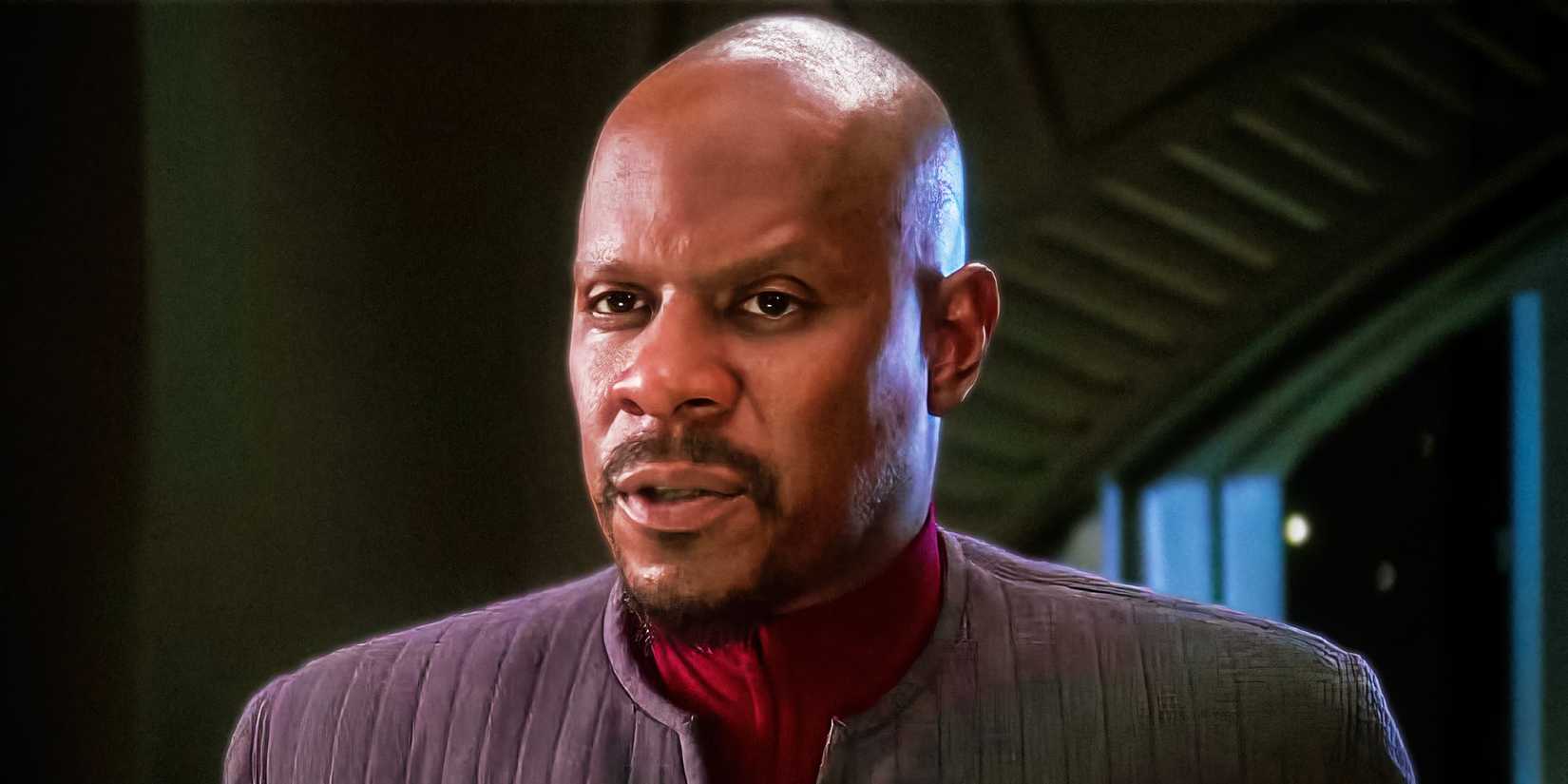 Captain Sisko (Avery Brooks) speaking in Star Trek: Deep Space Nine