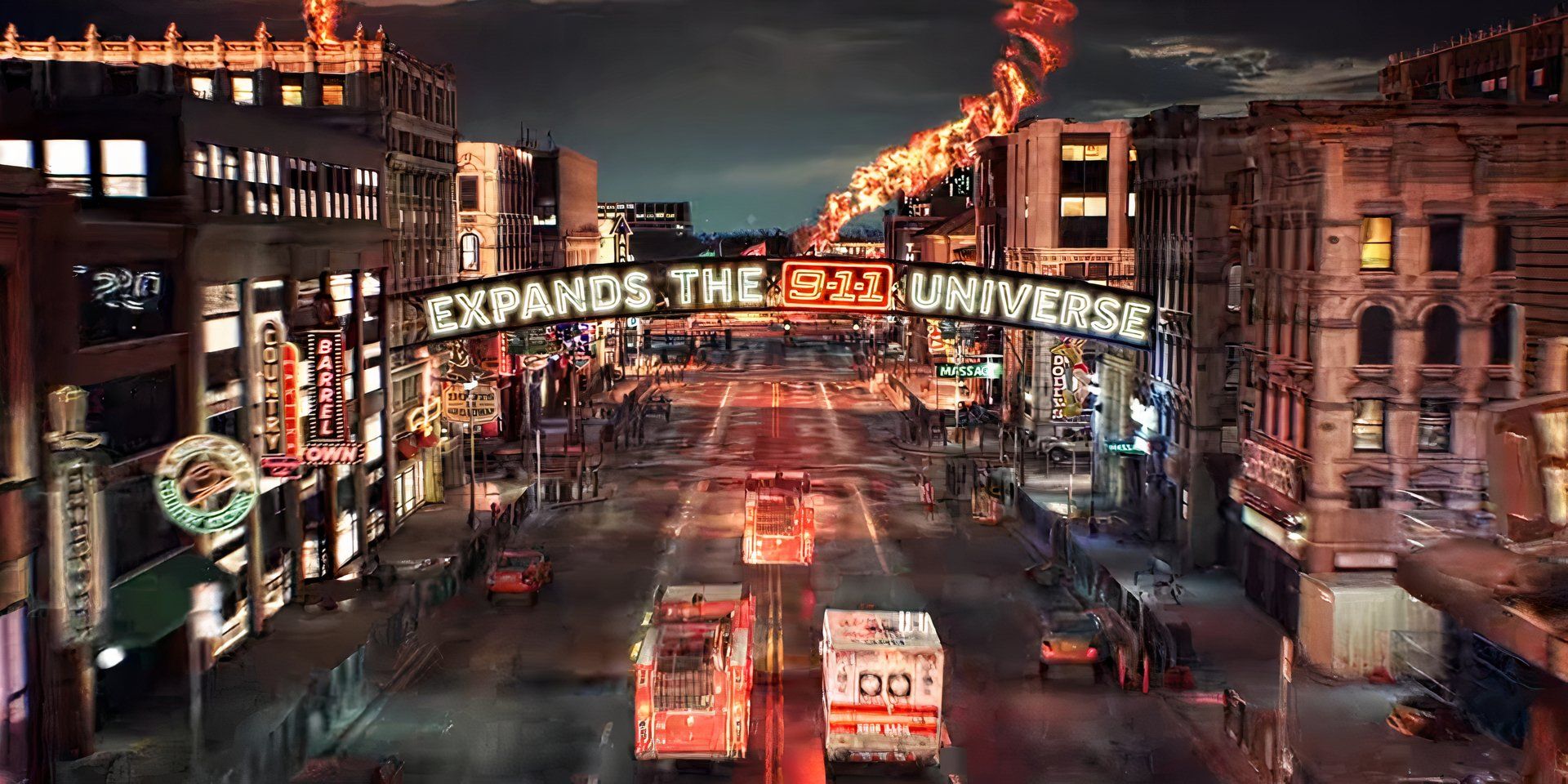9-1-1 Nashville teaser trailer fire tornado neon signs
