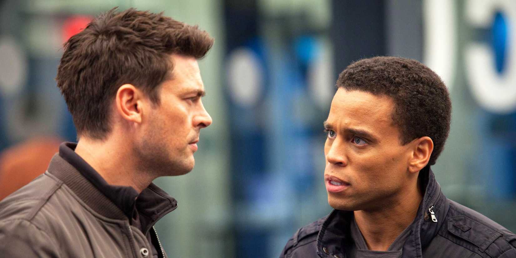 Cena da série Almost Human.