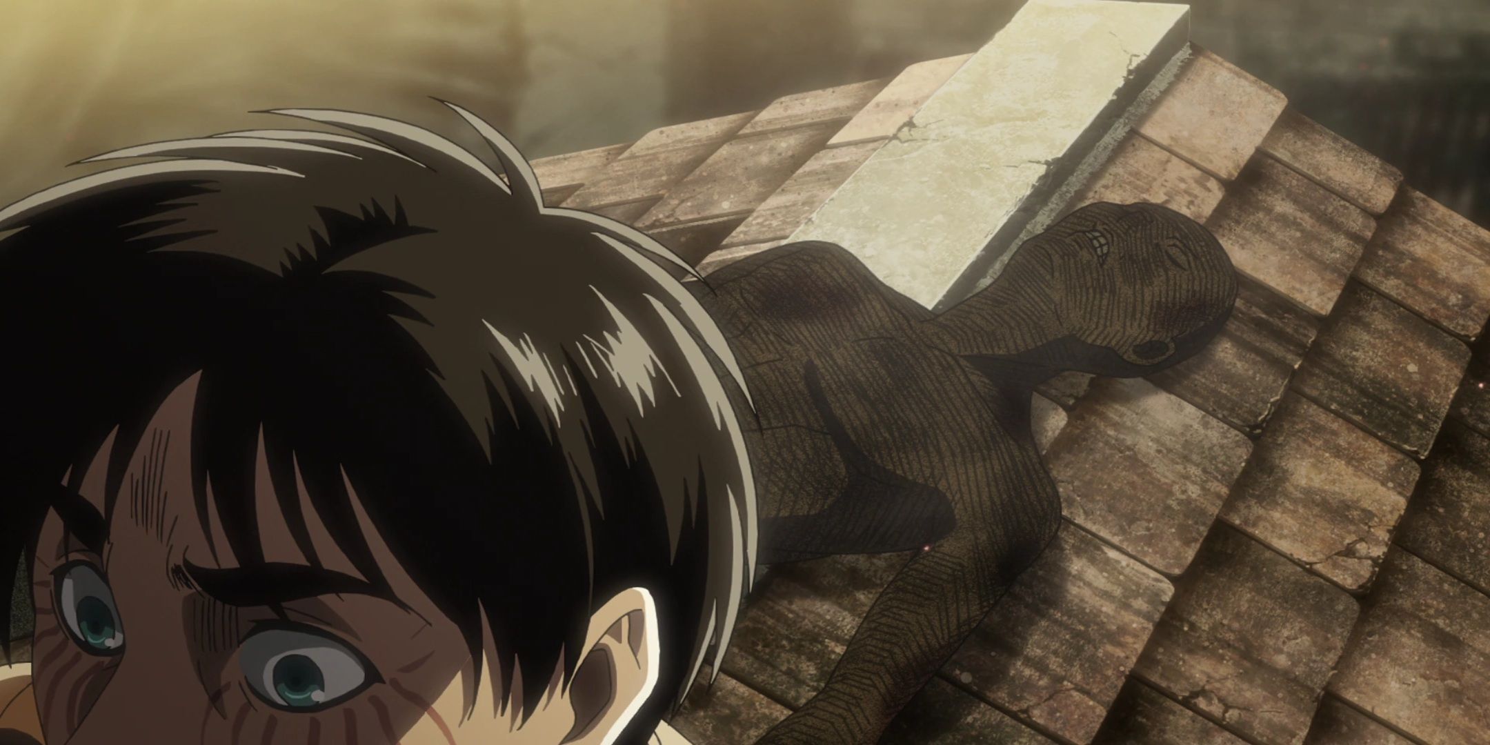 Eren realizes that Armin's alive
