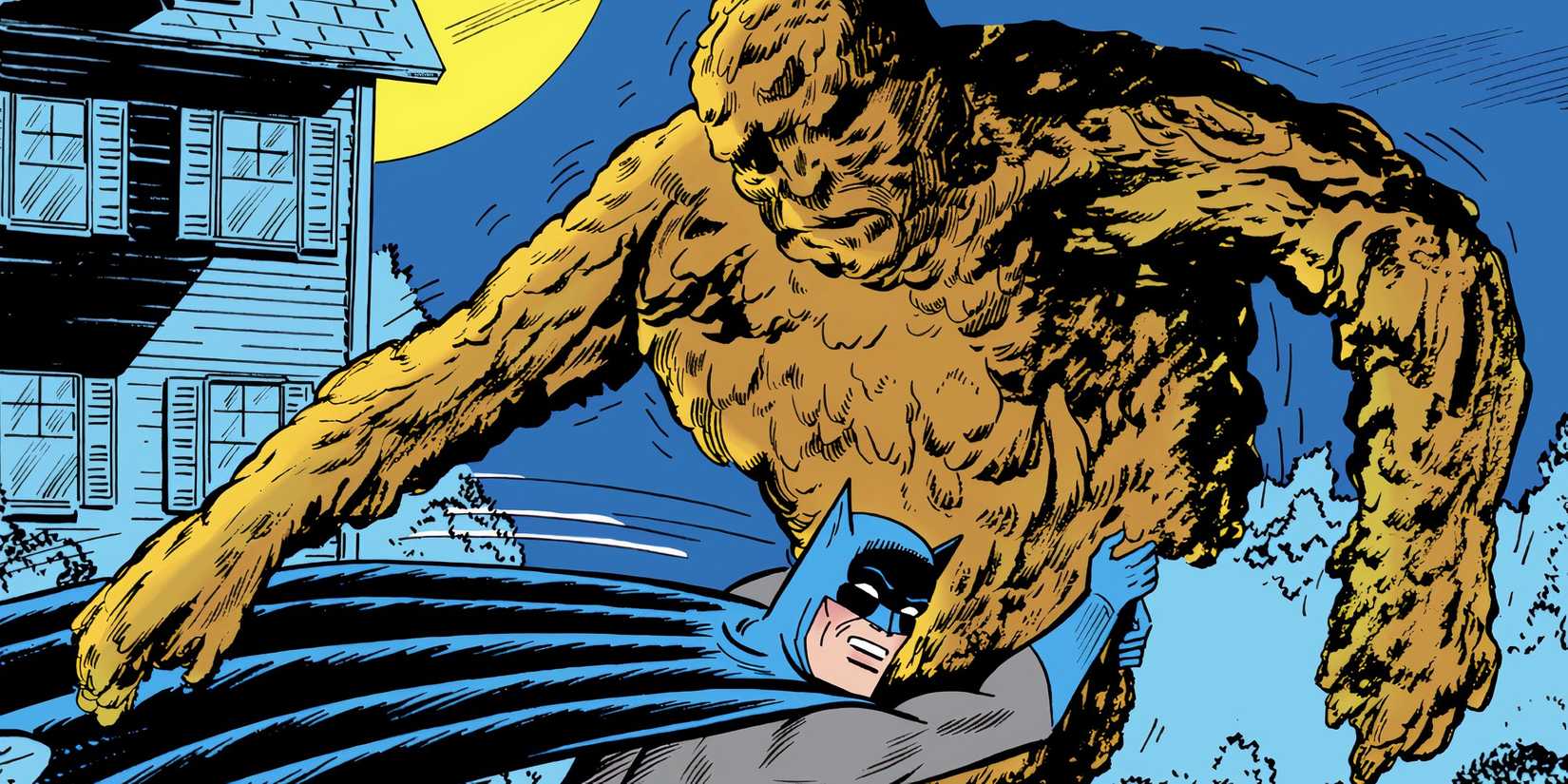 Batman Tackling Matt Hagen Clayface