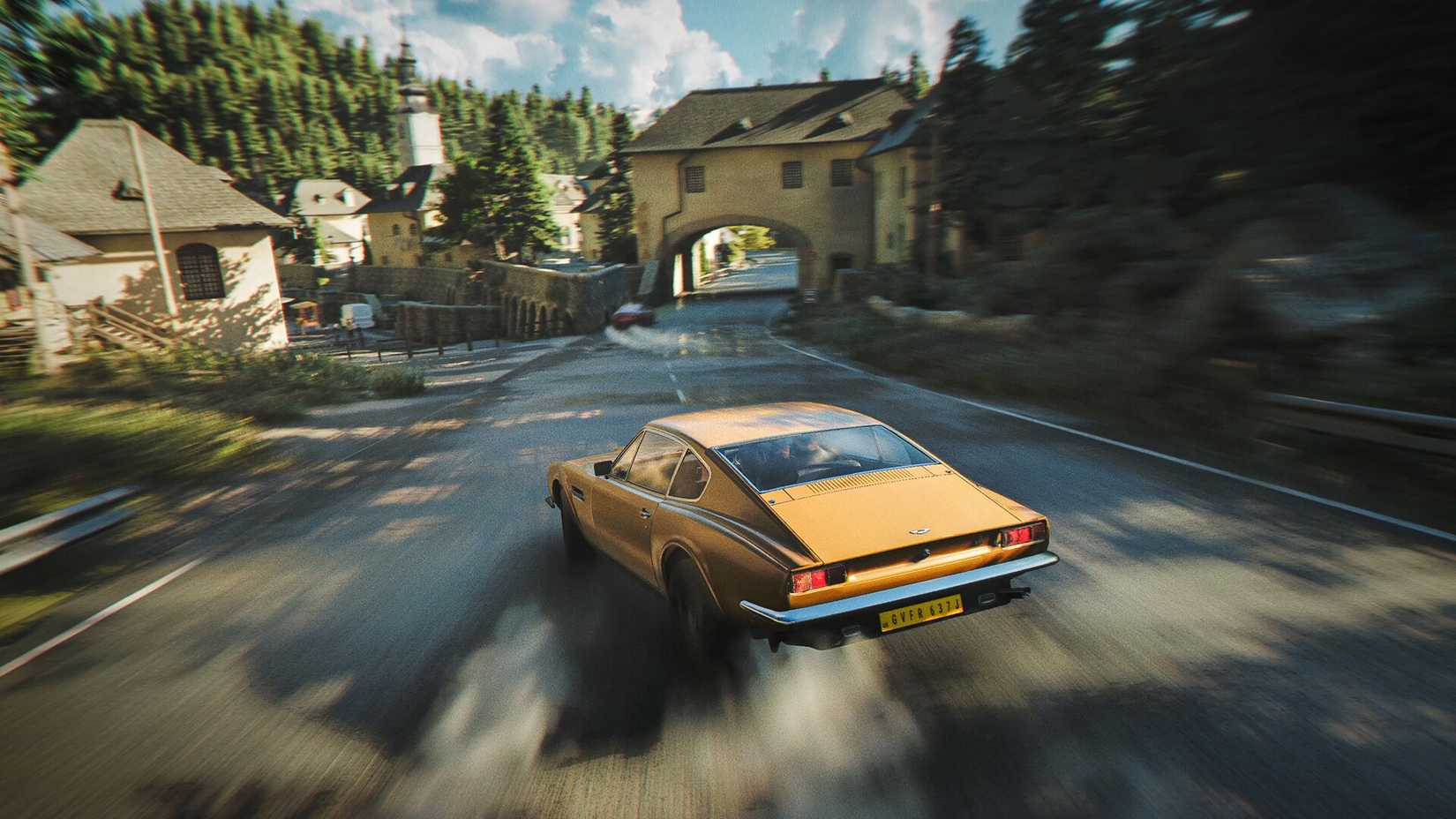 Car chase scene in 007 first light james bond game