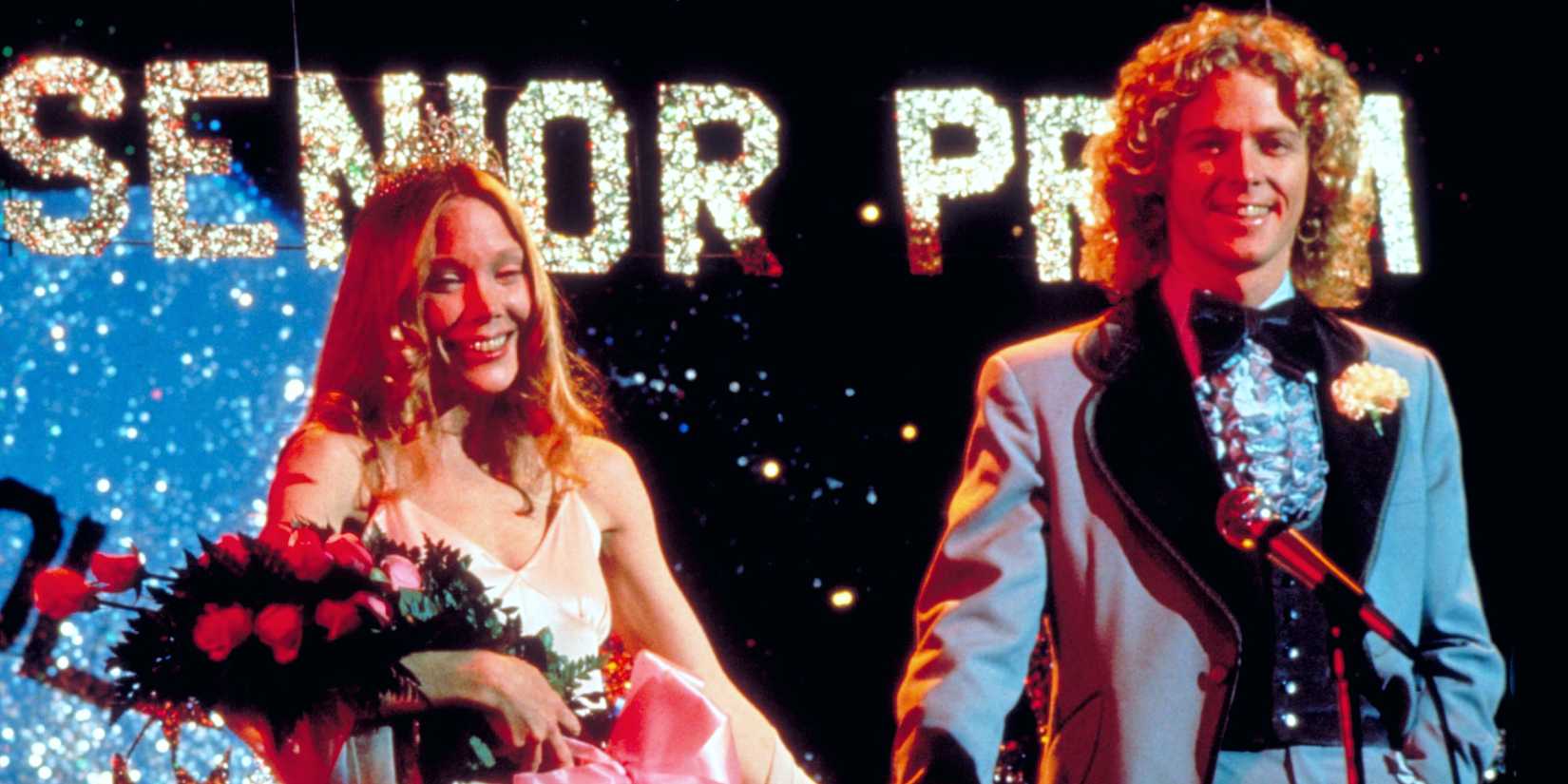 Carrie and Tommy at prom in the 1976 movie