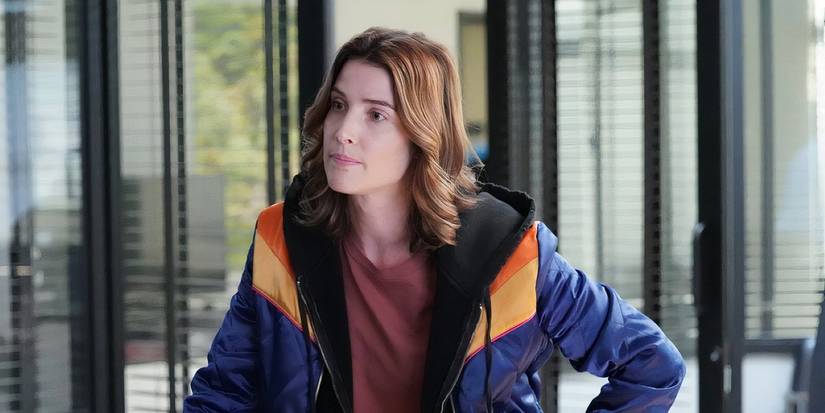 Cobie Smulders with a slightly annoyed look in Stumptown