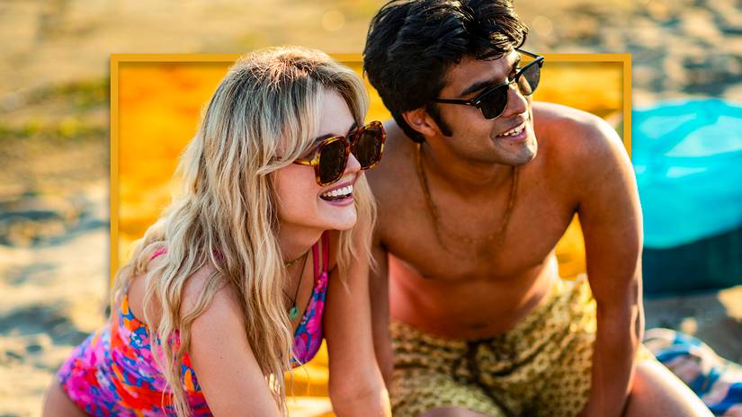 Casal na praia em We Were Liars