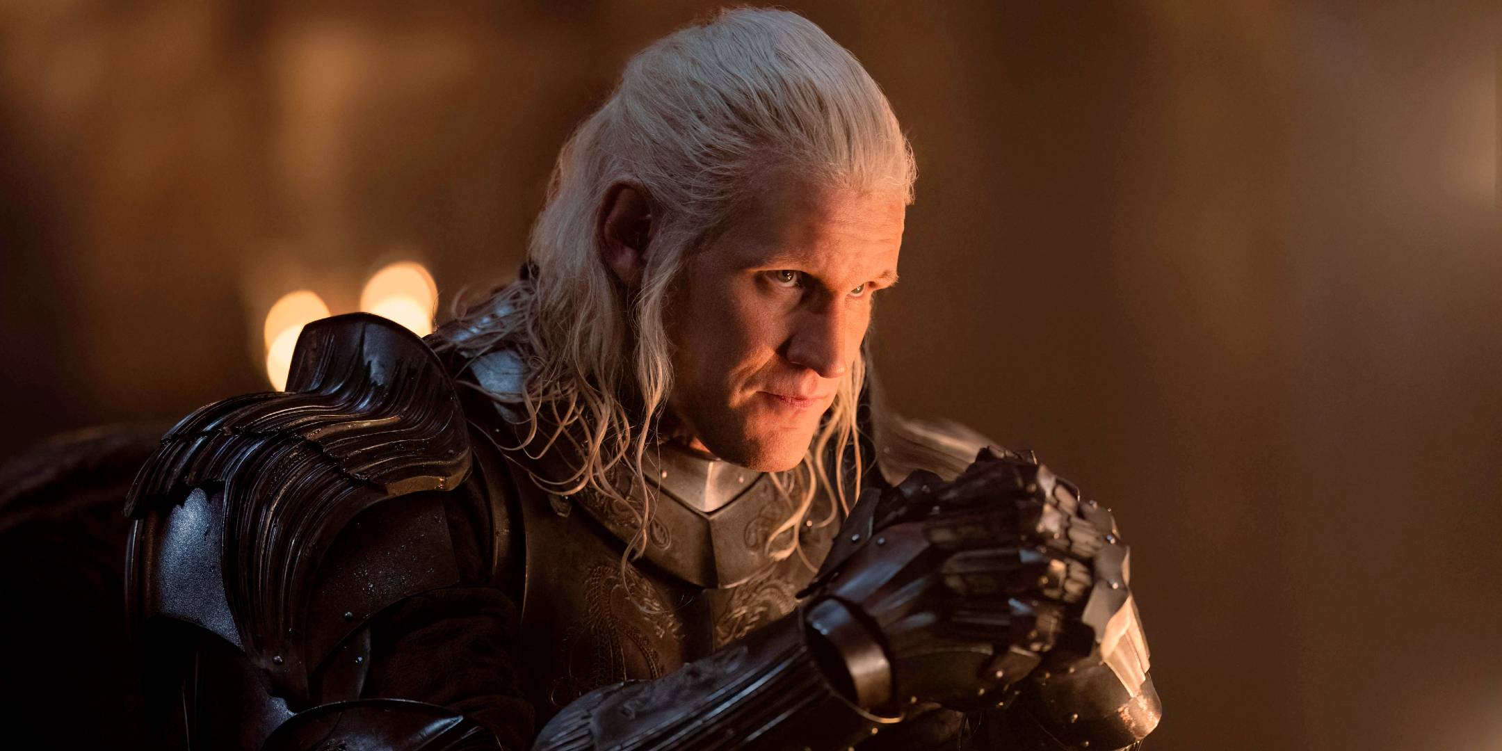 Daemon Targaryen (Matt Smith) in armor in House of the Dragon season 2