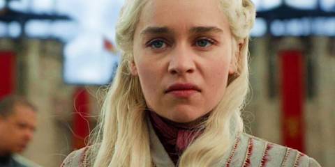 Daenerys looking mad in Game of Thrones season 8