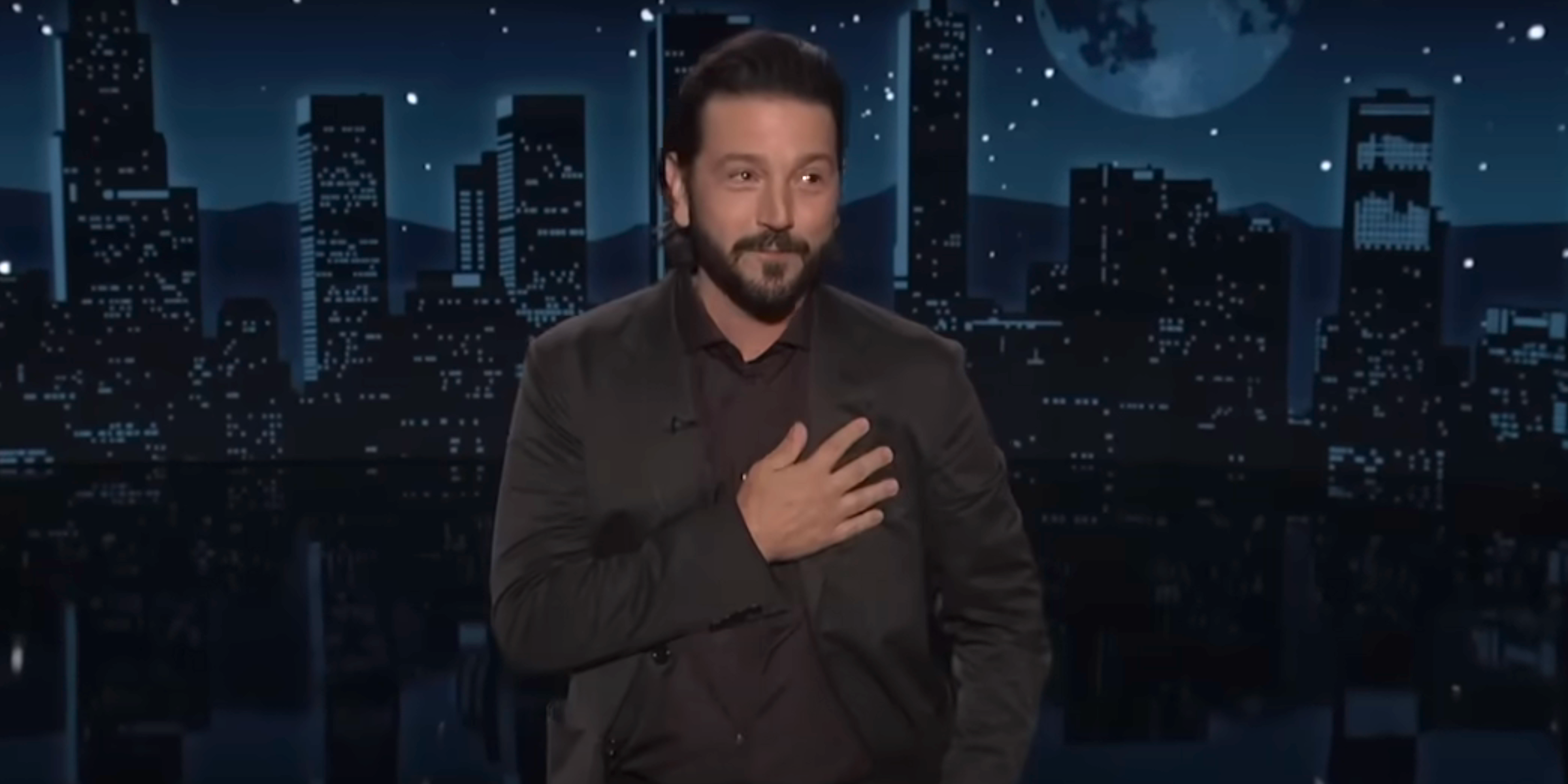 Diego Luna guest hosting Jimmy Kimmel Live