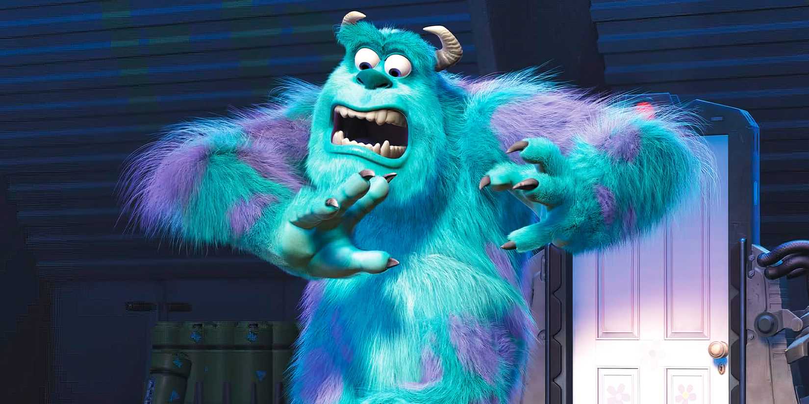 Sulley screaming in Monsters, Inc.