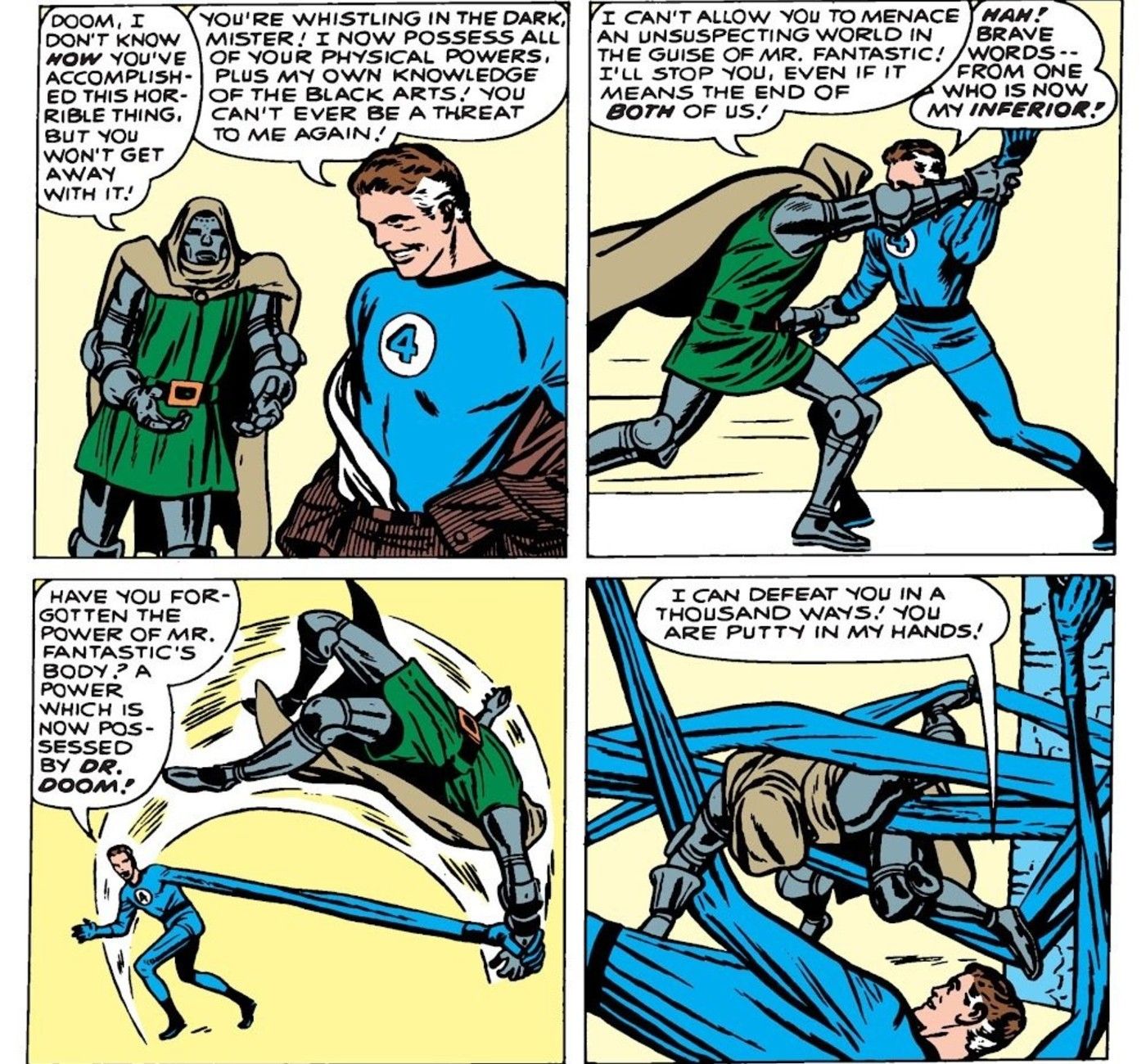 Every Doctor Doom Vs. Mr. Fantastic Showdown In Marvel History, Ranked