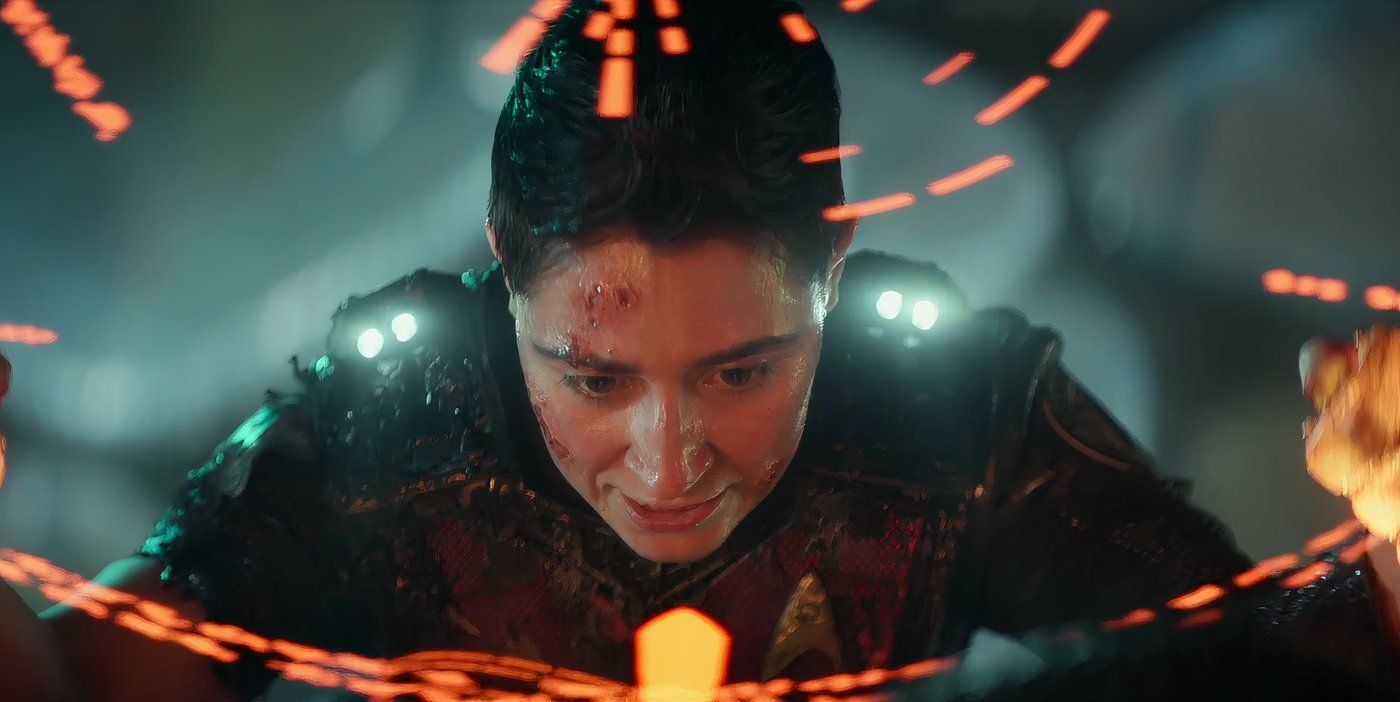 Erica Ortegas injured flying the ship