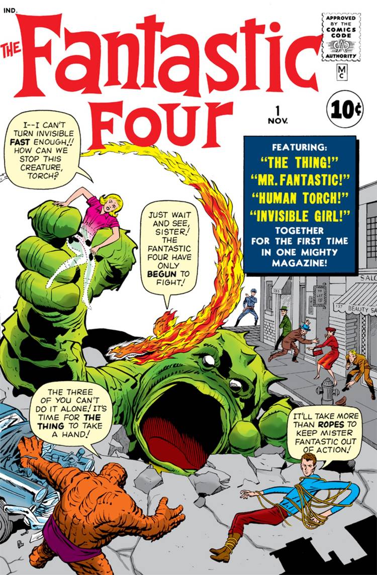 fantastic four 1 cover art