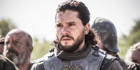Jon Snow (Kit Harington) looking intense in Game of Thrones