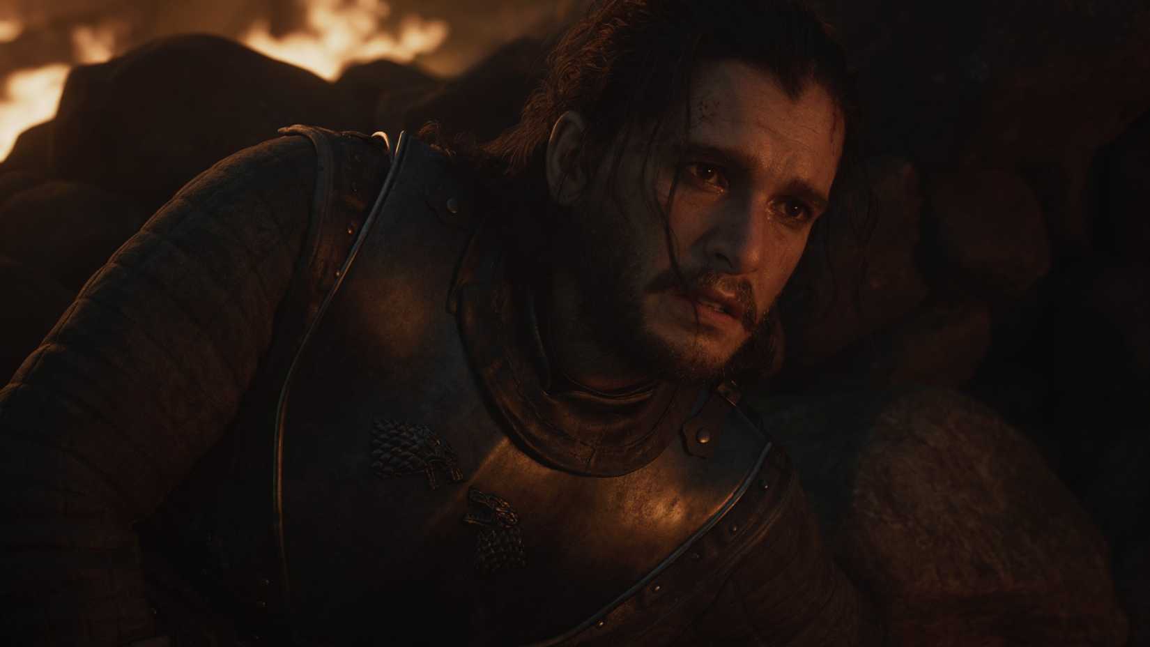 Game of Thrones War for Westeros Jon Snow looking troubled.