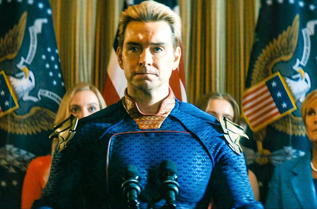 why does homelander look like he's chewing tobacco Free the frog! : r/marvelmemes Is Butcher giving that