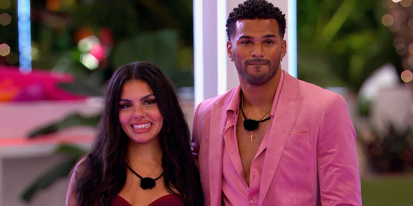 Love Island USA's Huda Mustafa and Jeremiah Brown standing side by side
