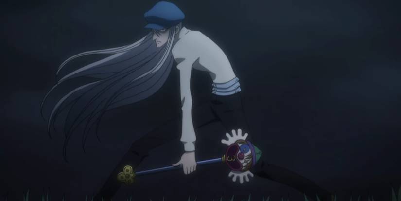 10 Strongest Hunter x Hunter Characters, Ranked 3 Hunter x Hunter Kite holding his Crazy Slot weapon