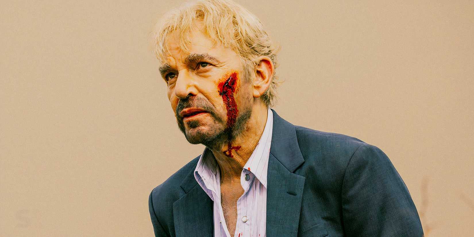 Billy Bob Thornton bleeding in Landman