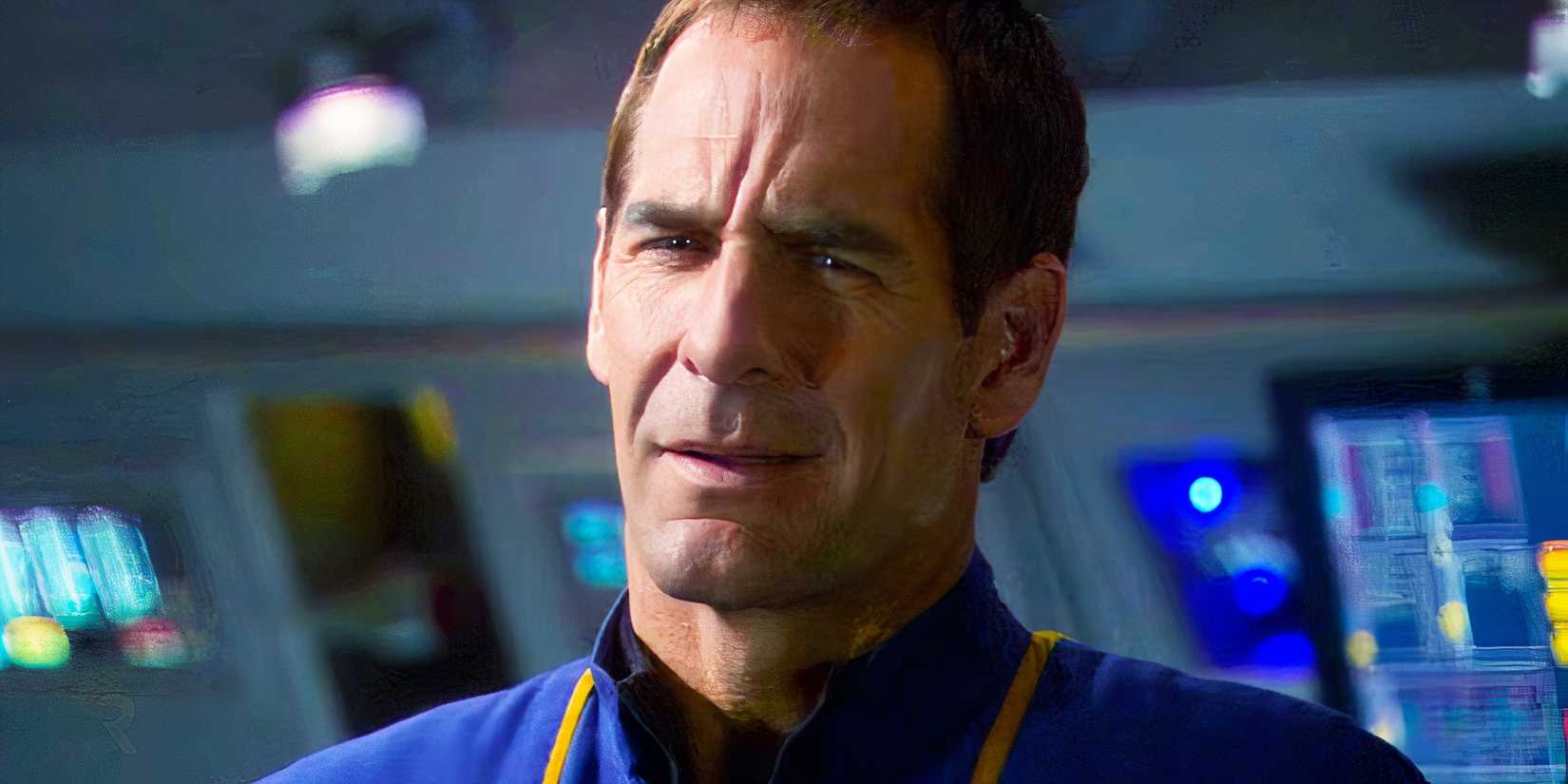 Captain Archer looking perplexed in Star Trek: Enterprise