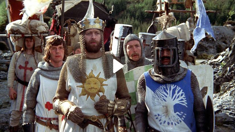 The knight of Camelot in Monty Python And The Holy Grail