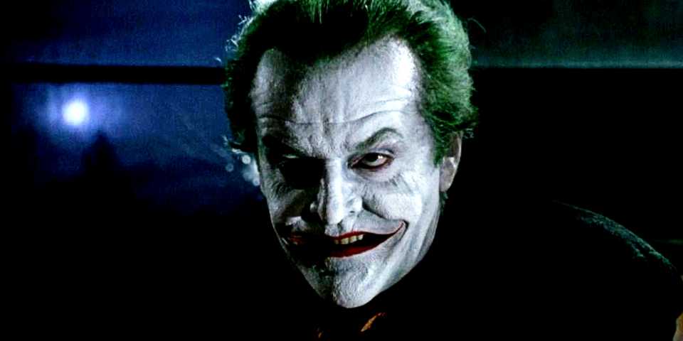 Jack Nicholson como Coringa em Batman 1989