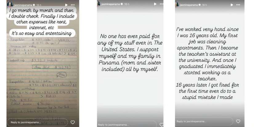 Jasmine Pineda in 90 Day Fiance on Instagram Stories