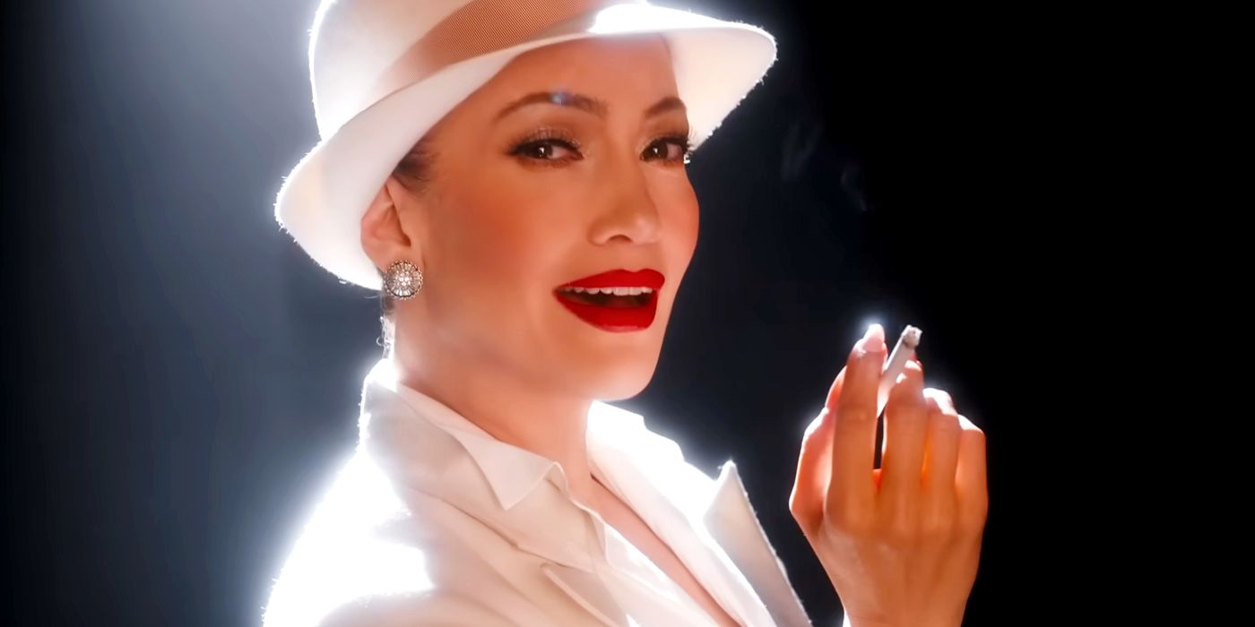 Jennifer Lopez em cena de Kiss of the Spider-Woman.
