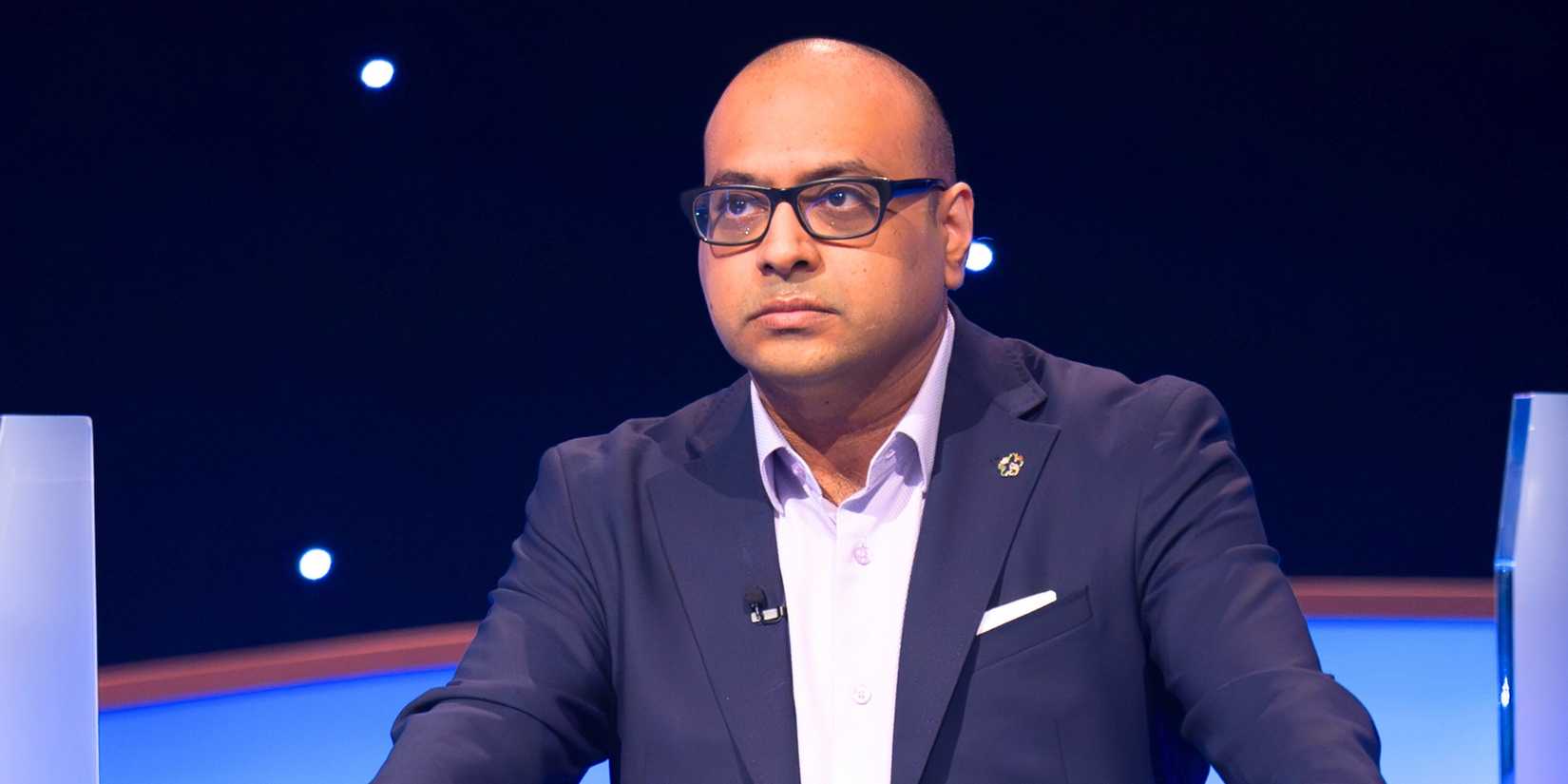 Jeopardy! Masters' Yogesh Raut with a serious expression