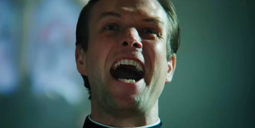 Jimmy's father screaming in ecstasy in 28 Years Later