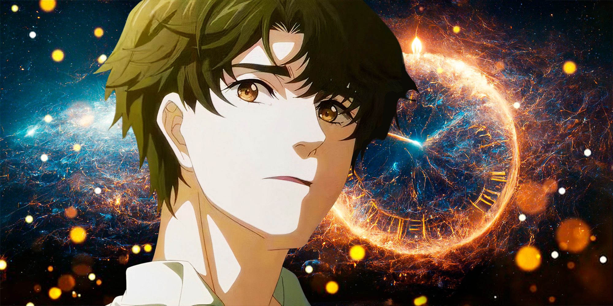 Изображение «Лорда тайн» и часы на заднем плане