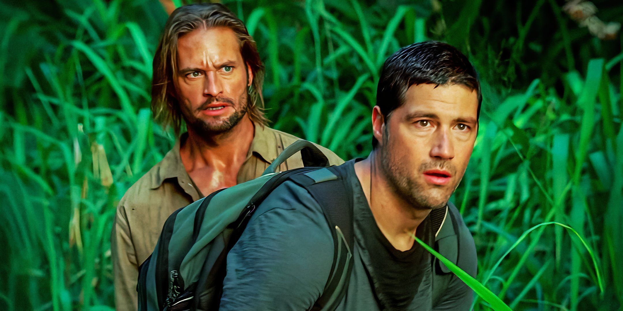 Джеки и Сауэр в джунглях в «Затерянном»