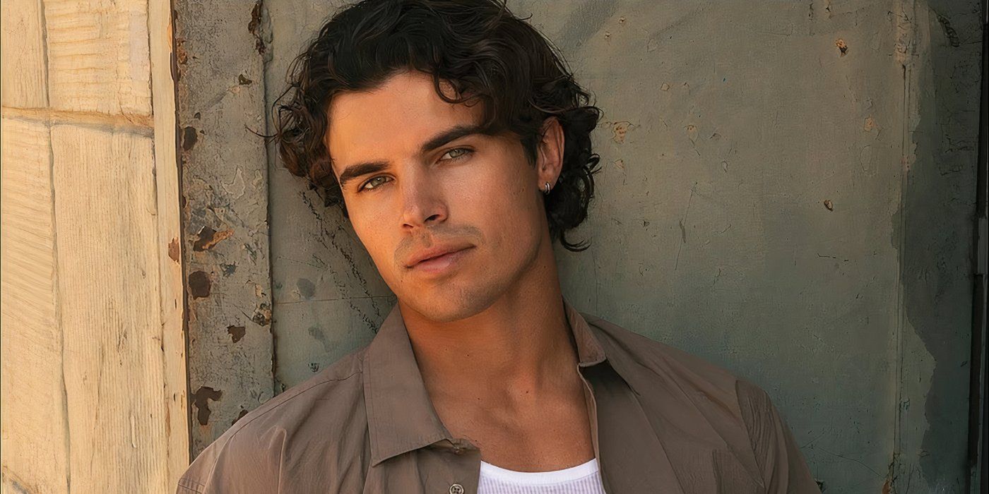 Love Island USA Season 7's Nic Vansteenberghe posing in a close up.