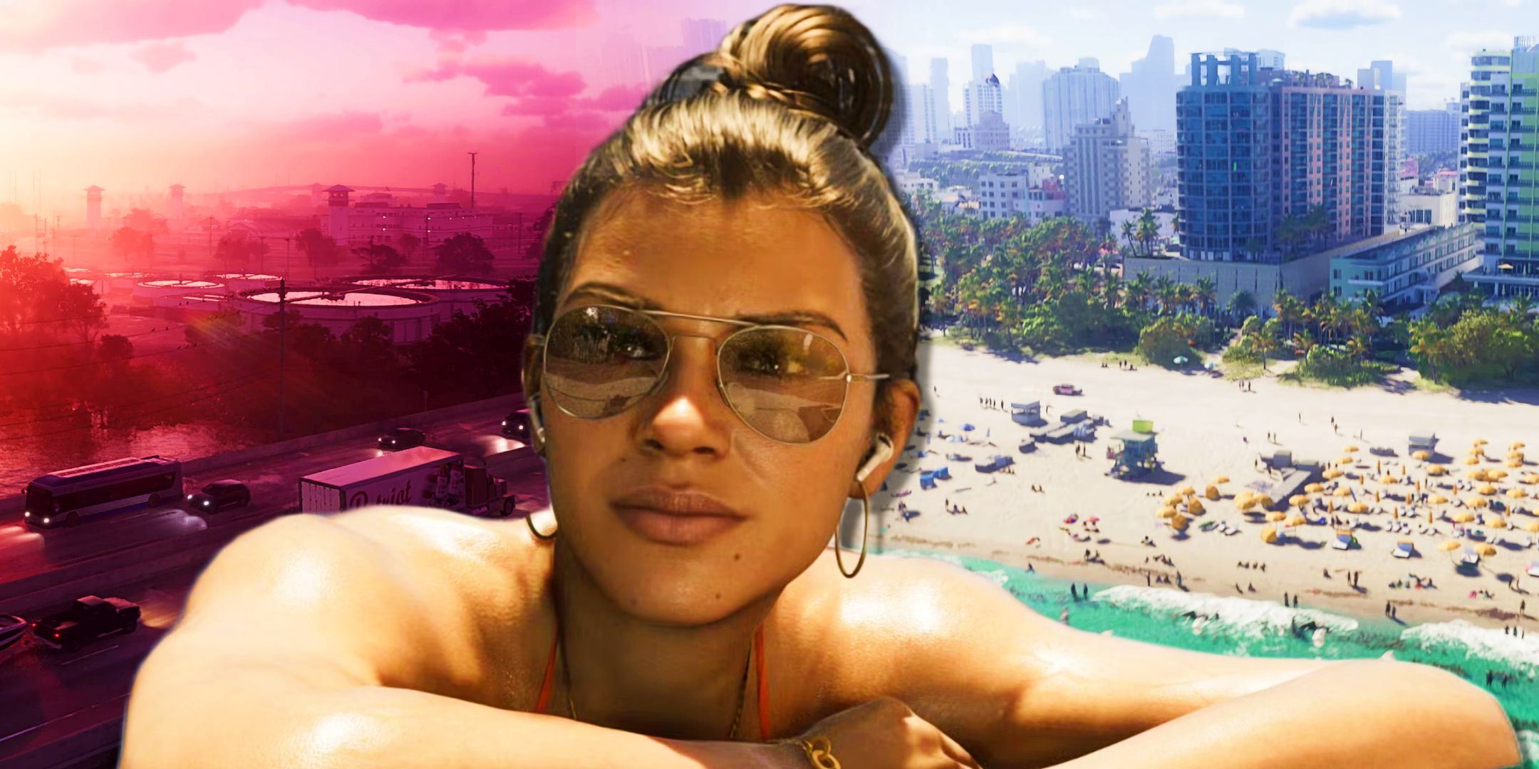 Lucia u GTA 6 s pogledom na Vice City