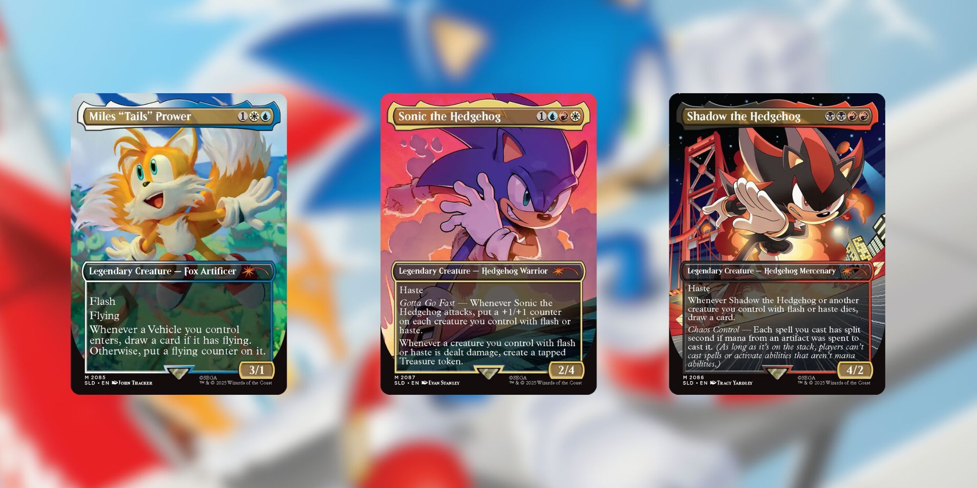 Foil Edition MTG Cards Magic The Gathering Secret Lair X Sonic The