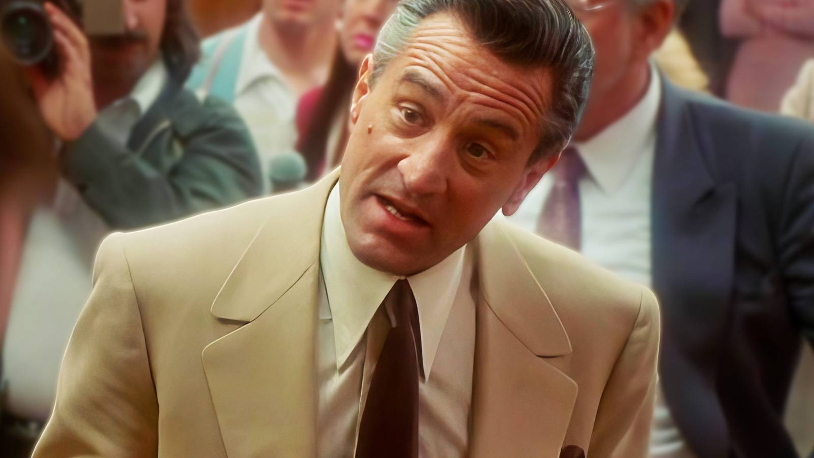 Robert De Niro as Sam, looking curious in Casino.
