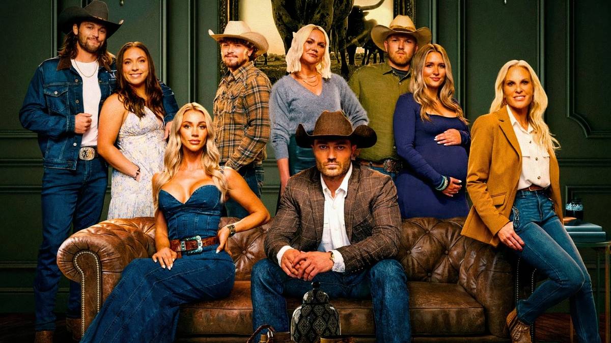 The cast of McBee Dynasty: Real American Cowboys montage against a dark background