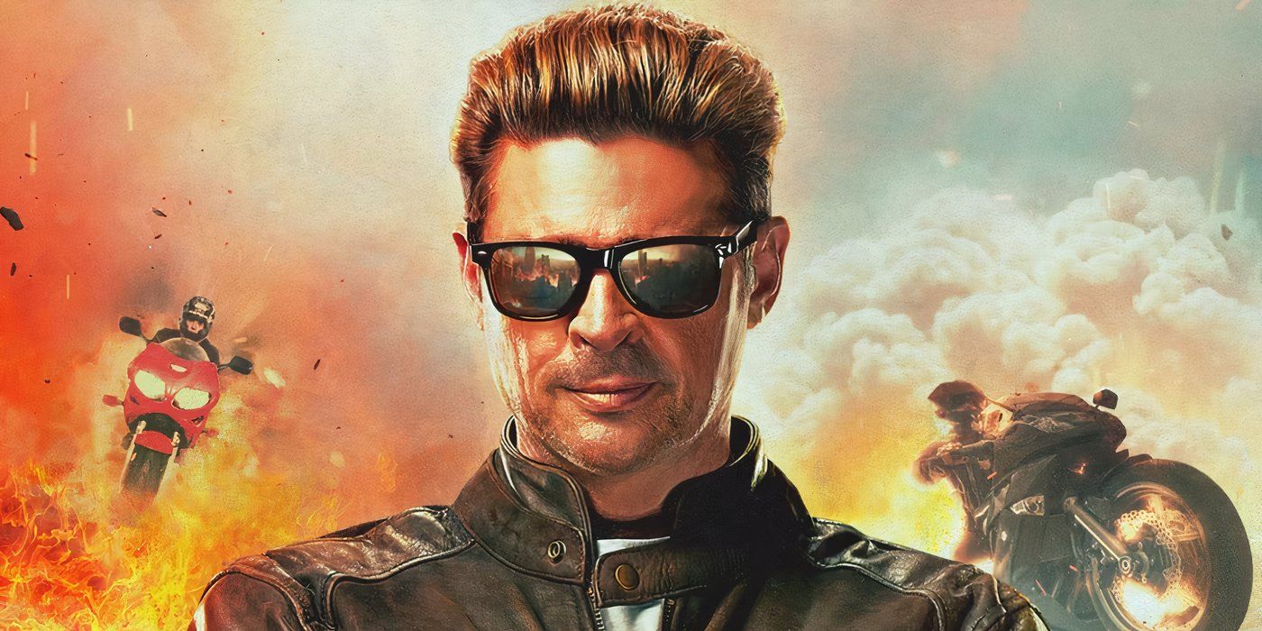 Poster promocional de Mortal Kombat 2 com Johnny Cage em destaque.