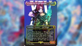 g'raha tia mtg card Tia, Scion Reborn where X is that spells mana value FF X MTG Holo Foil