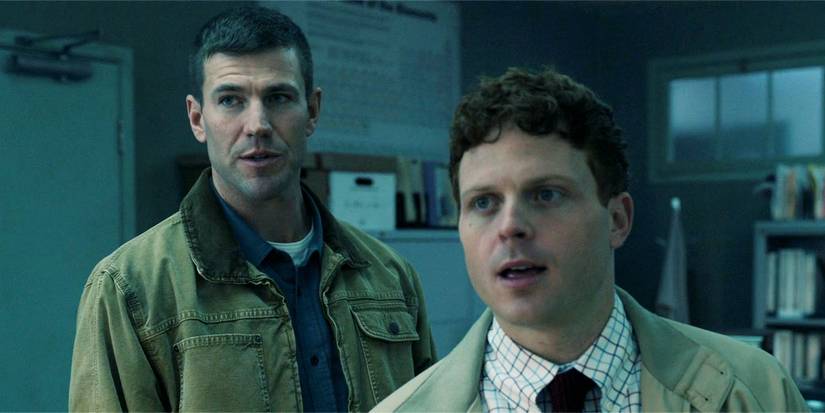 Randy and Gibbs in season 1, episode 11, looking at someone