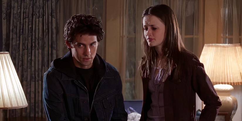 Rory e Jess em uma conversa em Gilmore Girls.