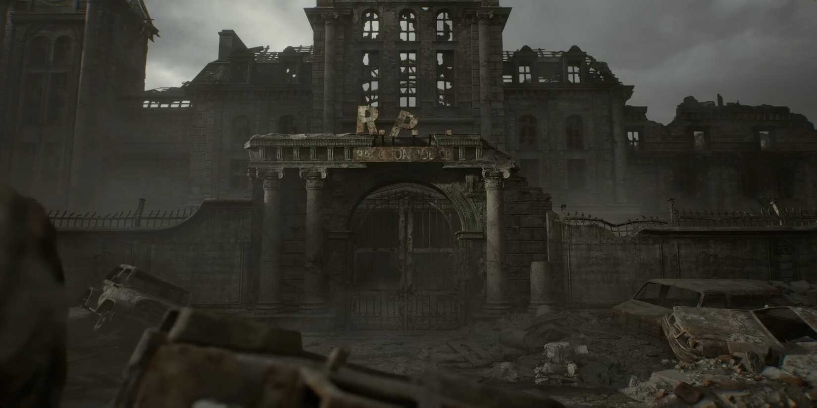 Raccoon City police department destroyed