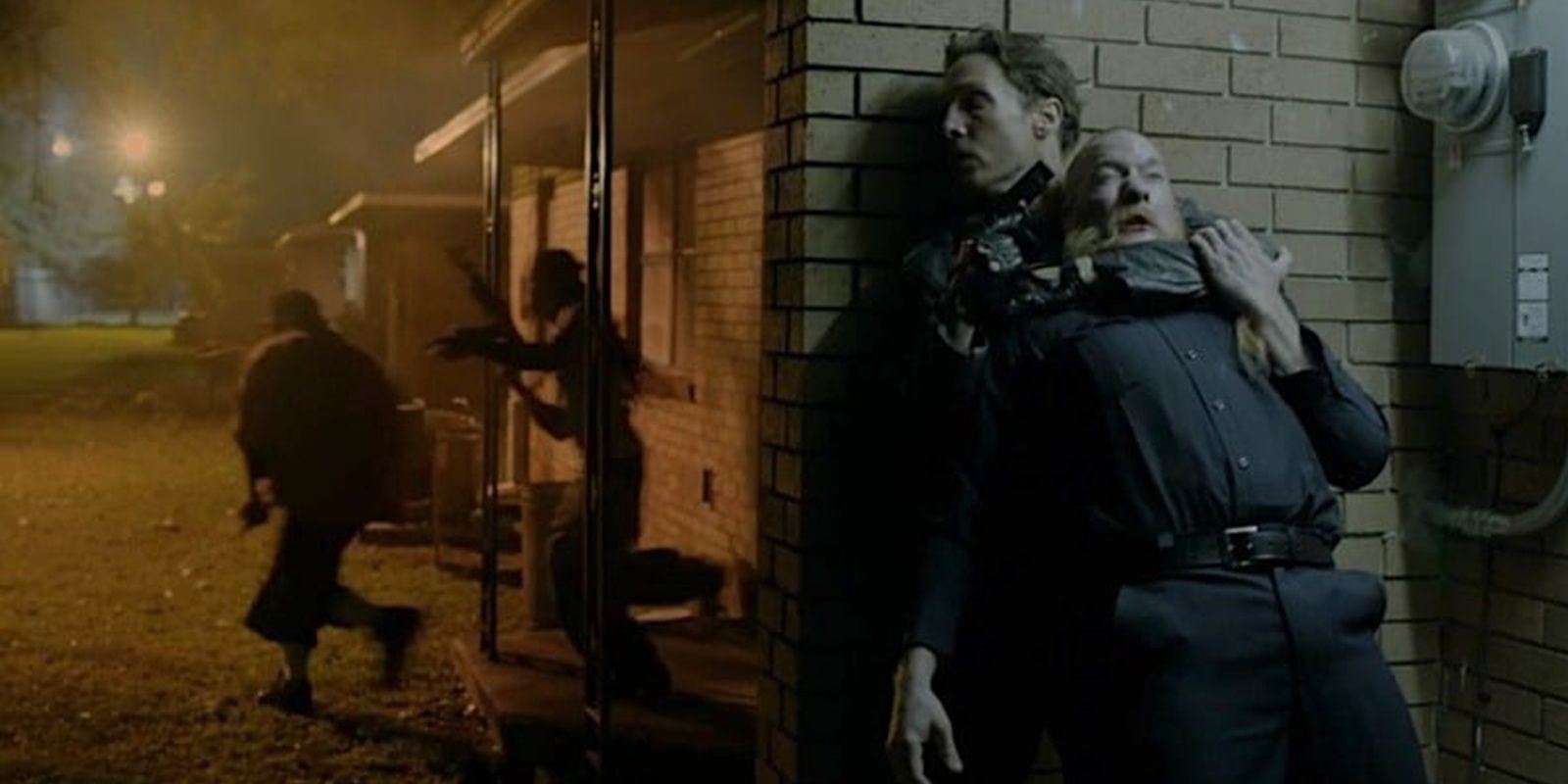 Rust nascosto durante la ripresa lunga in True Detective episodio 4