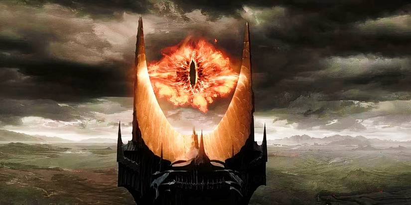 The Eye of Sauron looking over Mordor in Lord of the Rings 