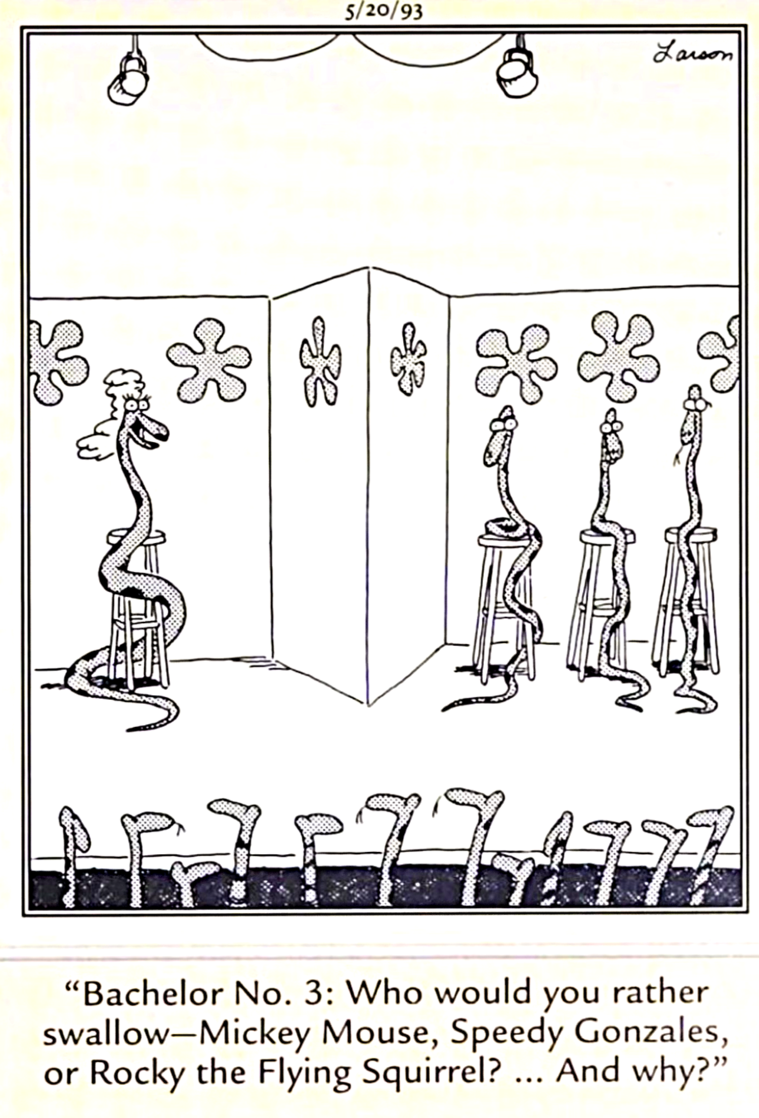 Snake dating show far side